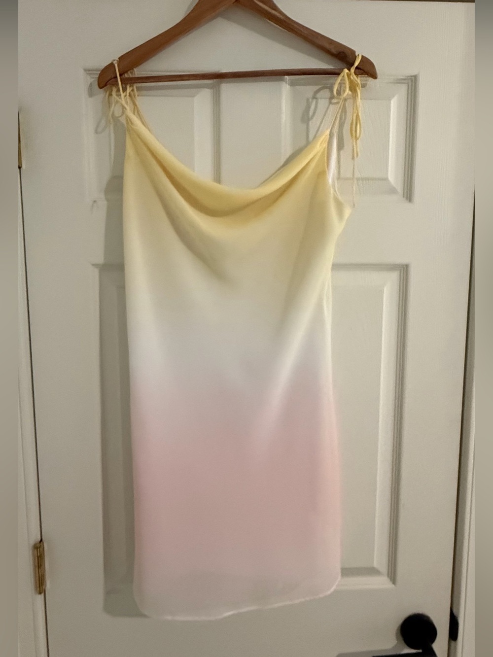 LPA / Revolve Yellow to Pink Ombre Slip Midi Dress